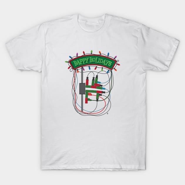 Happy Holidays - Overloaded Outlet T-Shirt by CuriousCurios